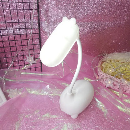 Cute pig elk night lamp pink white mint bedroom desk light