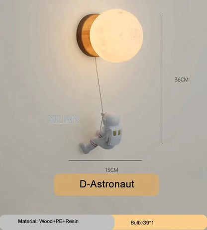 Cute polar bear cartoon animal wall light for bedroom lighting