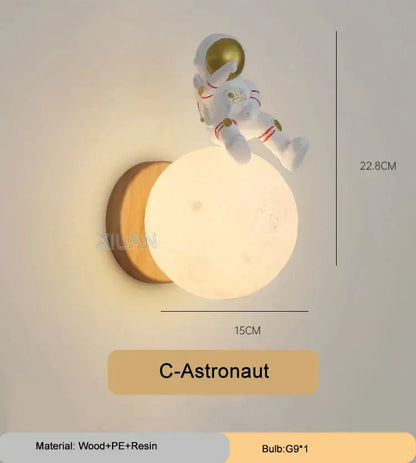 Cute polar bear cartoon animal wall light for bedroom lighting