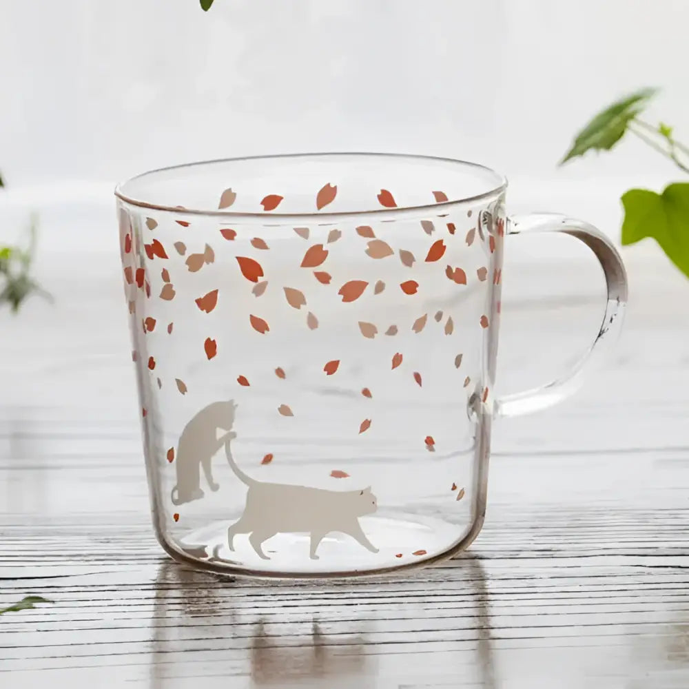 Cute polar bear glass coffee mug kitchen heat resistant tea cup