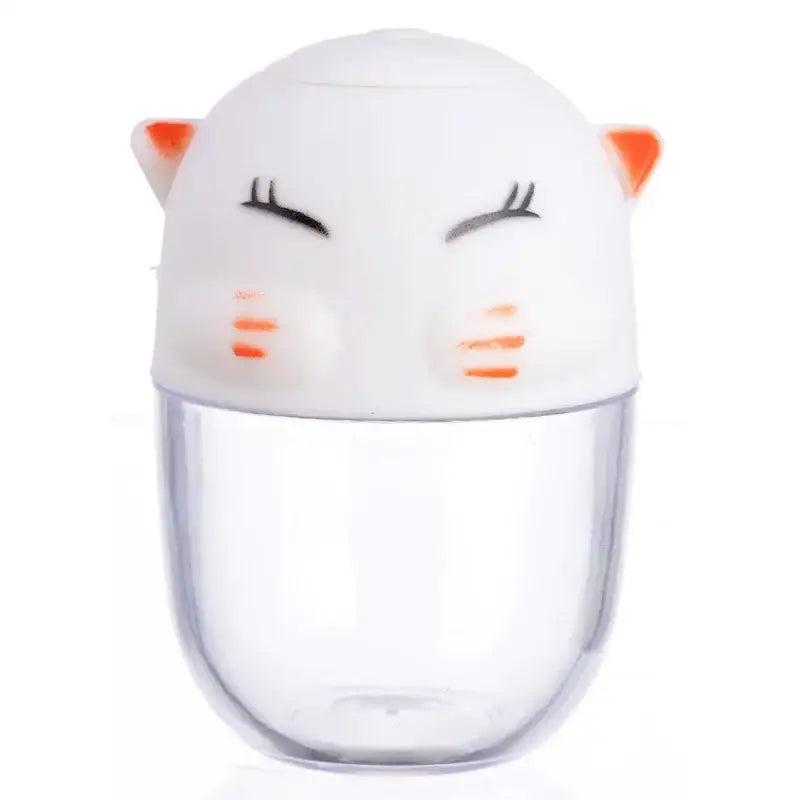 Cute white and orange ceramic cat spice jar set kitchen shaker