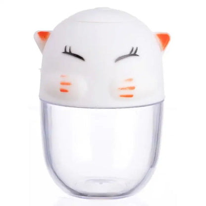 Cute white and orange ceramic cat spice jar set kitchen shaker
