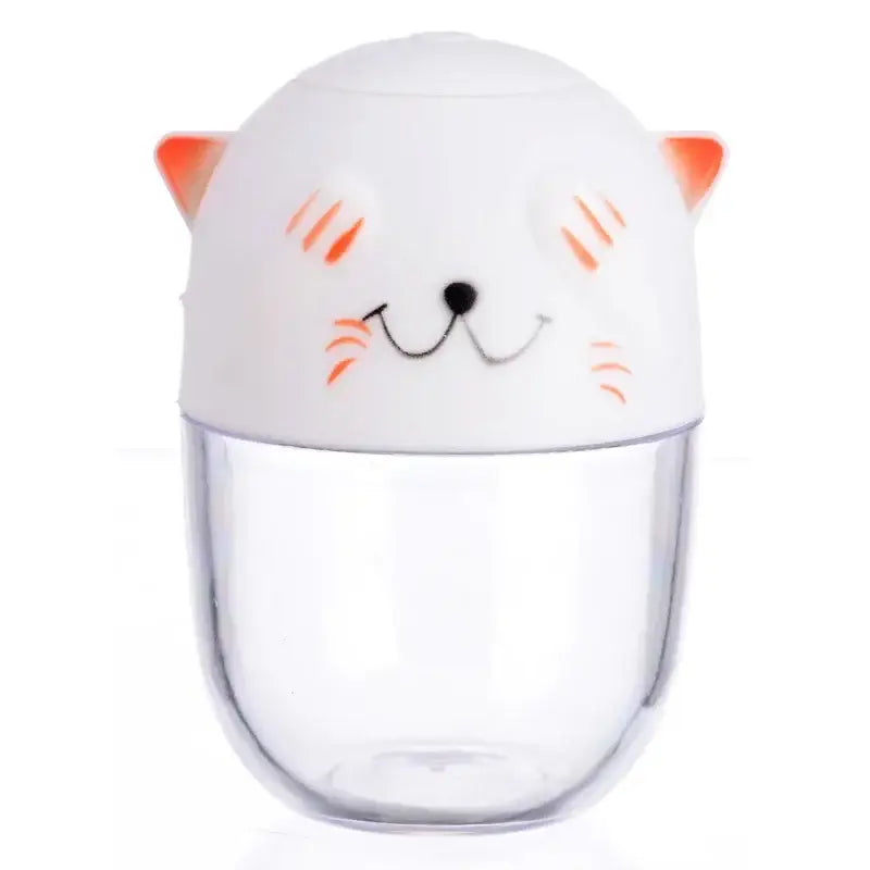 Cute white and orange ceramic cat spice jar set kitchen shaker