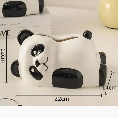 Cute white ceramic poodle cartoon puppy tissue box bedroom decor