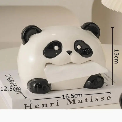 Cute white ceramic poodle cartoon puppy tissue box bedroom decor
