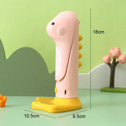 Cute white & yellow dinosaur led night light bedroom study lamp