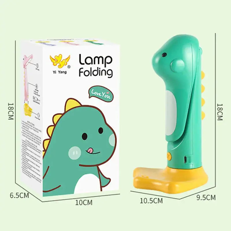 Cute white & yellow dinosaur led night light bedroom study lamp