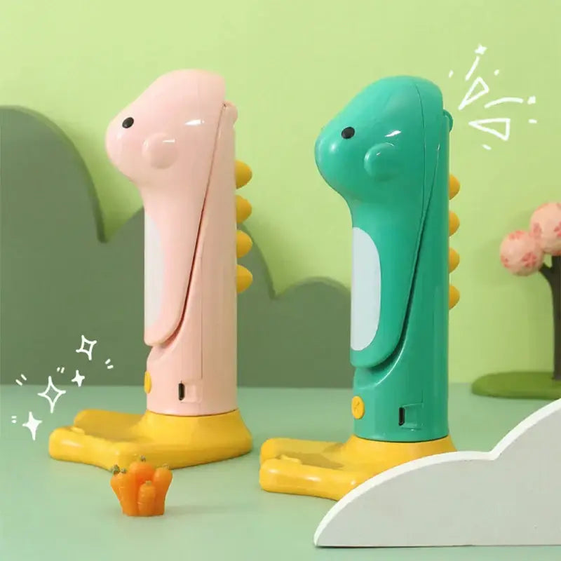 Cute white & yellow dinosaur led night light bedroom study lamp