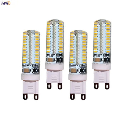 Cylindrical warm white led g9 bulb 4 pack kitchen light 3w led