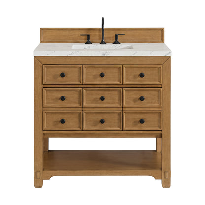 James Martin Malibu 36" Single Bathroom Vanity, Amber Birch