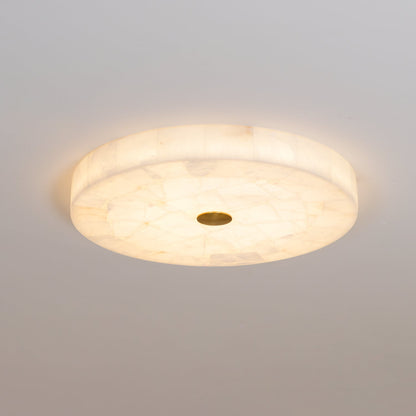 Round Mosaic Alabaster Ceiling Lamp