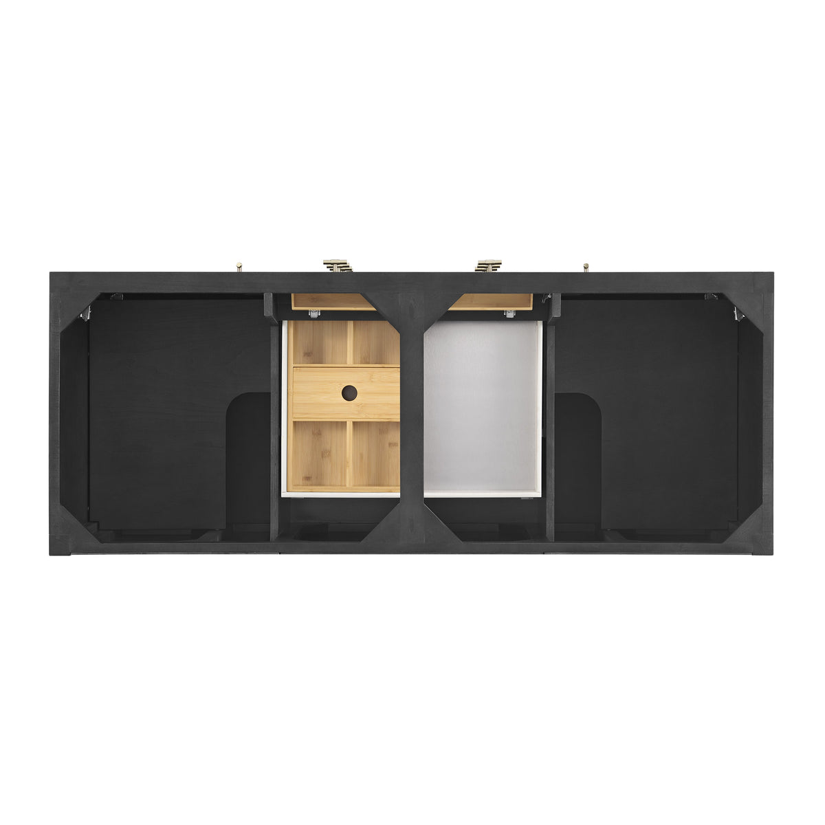 James Martin Myrrin 60" Double Bathroom Vanity, Carbon Oak