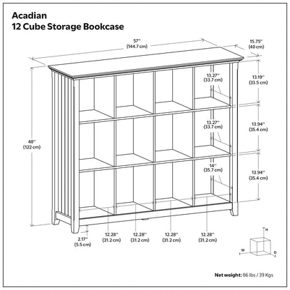 Acadian - Handcrafted Cube Storage
