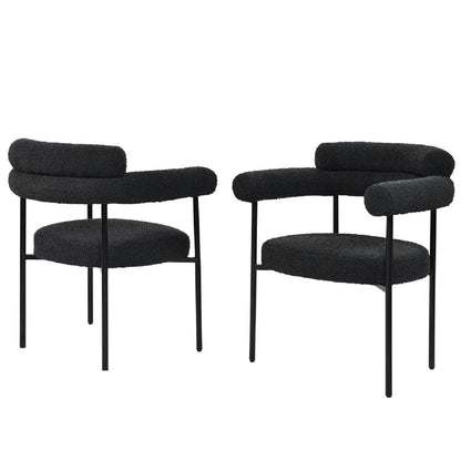 Dining Chairs With Armrests (Set of 2)