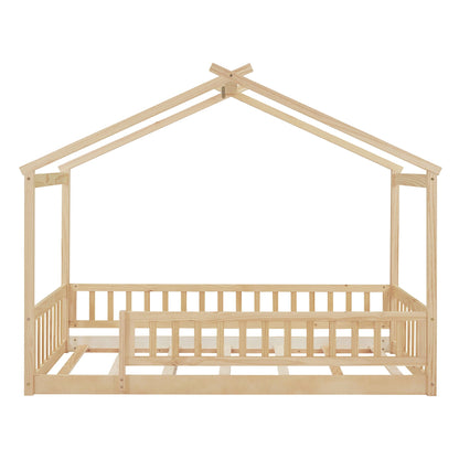 Bed House Bed Frame With Fence