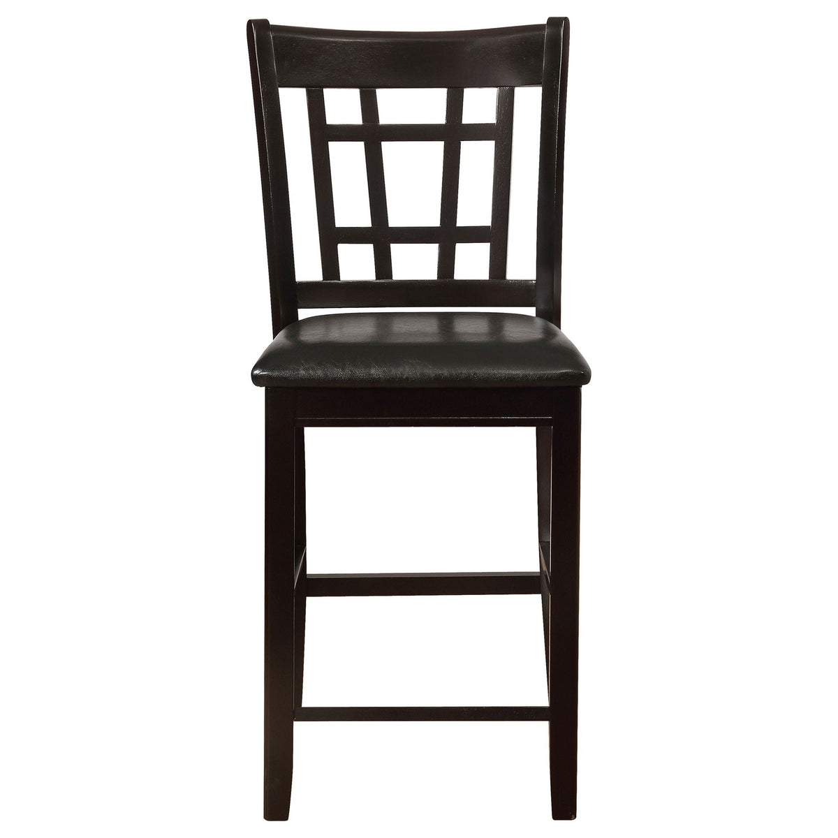 Lavon Wood Counter Height Dining Chair Black and Espresso (Set of 2)