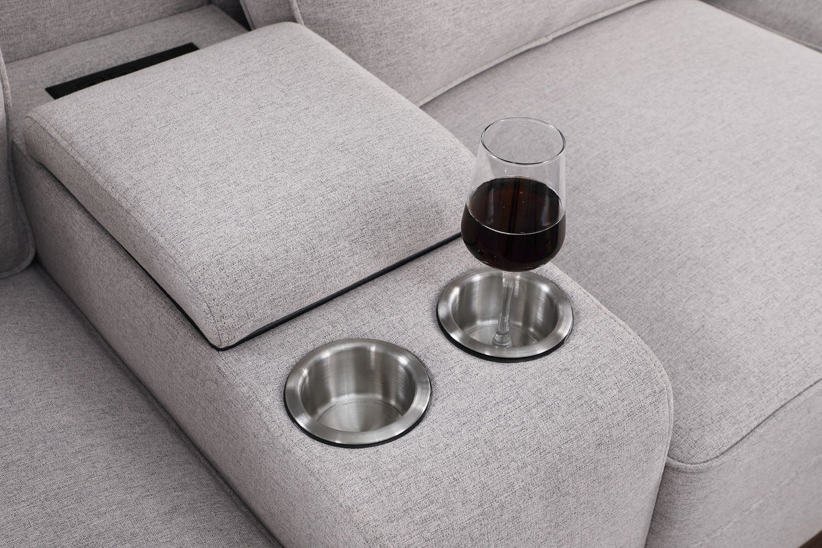 Eric - 9 Piece Upholstered Sectional With Ottoman