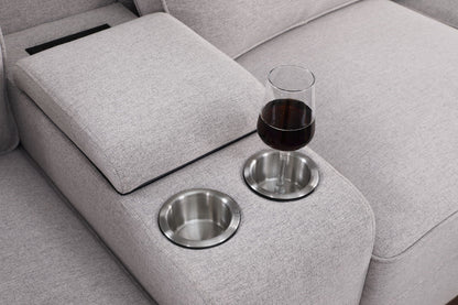 Eric - 9 Piece Upholstered Sectional With Ottoman
