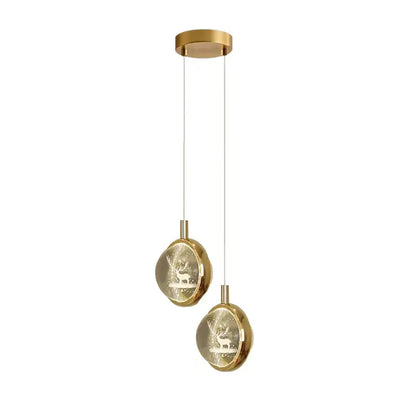 Dandelion crystal ball jellyfish pendant light – dining room
