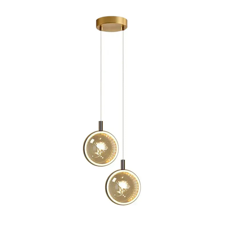 Dandelion crystal ball jellyfish pendant light – dining room