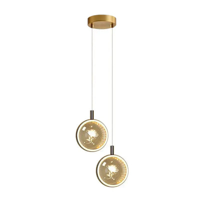 Dandelion crystal ball jellyfish pendant light – dining room