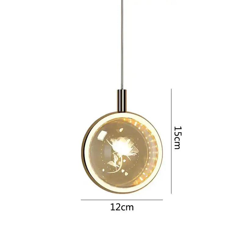 Dandelion crystal ball jellyfish pendant light – dining room