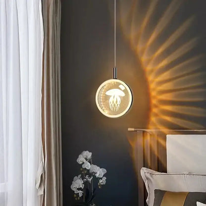 Dandelion crystal ball jellyfish pendant light – dining room