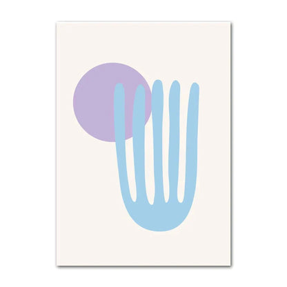 DecorBites™ Danish Pastel Flower Canvas Wall Art