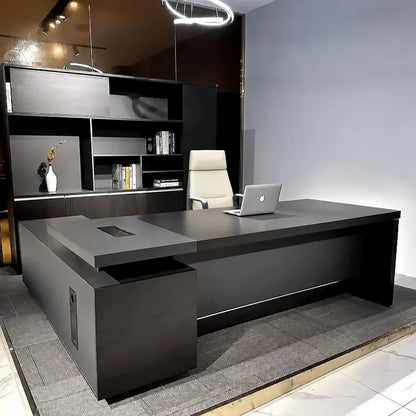 Danton · Modern L-Shaped Executive Desk