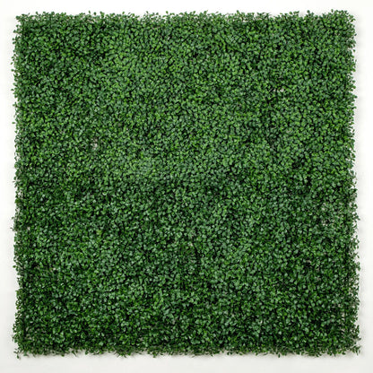 Dark Boxwood Artificial Vertical Garden Green Wall Panel 40×40in 11 SQ FT – UV Resistant – Commercial Grade