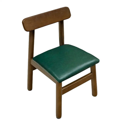 Dark brown bamboo low stool folding living room chair