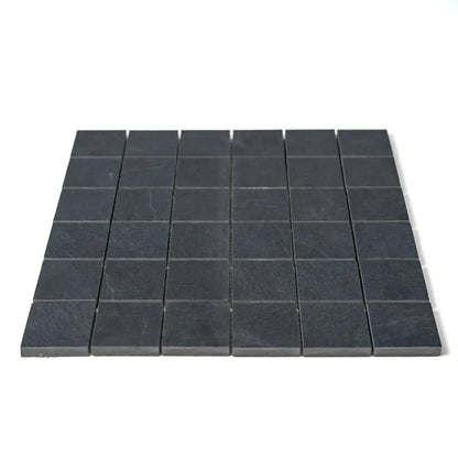 Dark Flow Matte Straight Joint 2x2 Porcelain Mosaics 12x12