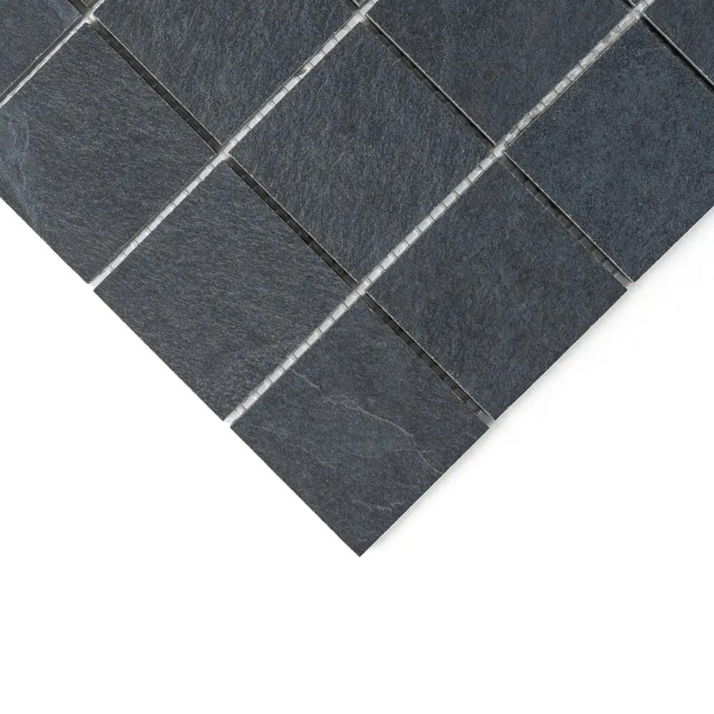 Dark Flow Matte Straight Joint 2x2 Porcelain Mosaics 12x12