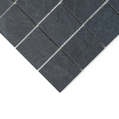 Dark Flow Matte Straight Joint 2x2 Porcelain Mosaics 12x12