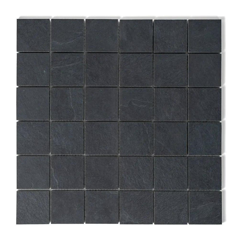 Dark Flow Matte Straight Joint 2x2 Porcelain Mosaics 12x12