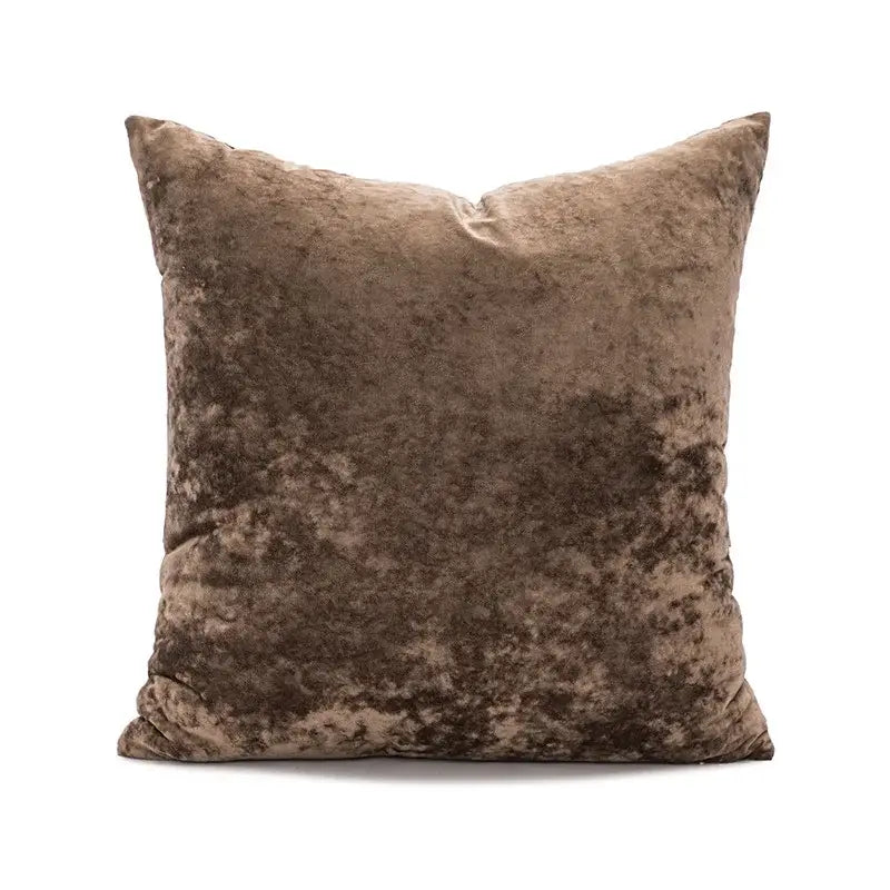 Dark grain velvet pillow cover living room decor
