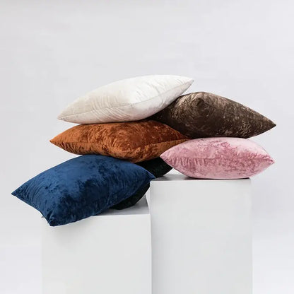 Dark grain velvet pillow cover living room decor