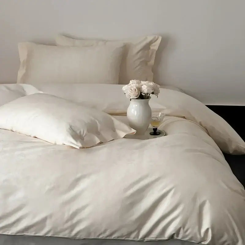 Dark gray egyptian cotton bedding set bedroom floral embroidery