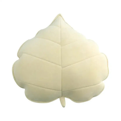 Dark green 3d leaf throw pillow bedroom soft plush cushion