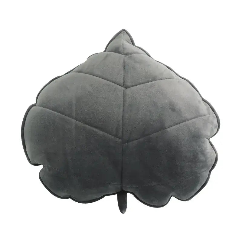 Dark green 3d leaf throw pillow bedroom soft plush cushion