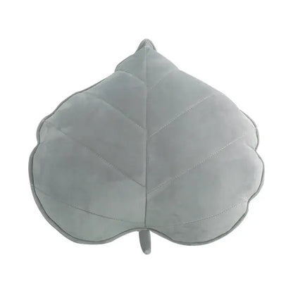 Dark green 3d leaf throw pillow bedroom soft plush cushion
