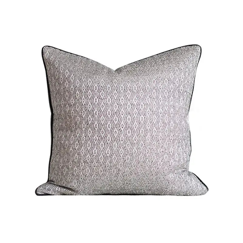 Dark orange geometric leather lumbar pillow cover bedroom decor