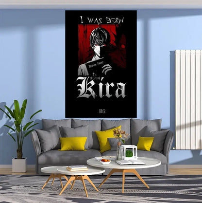 Dark style death note tapestry bedroom wall hanging