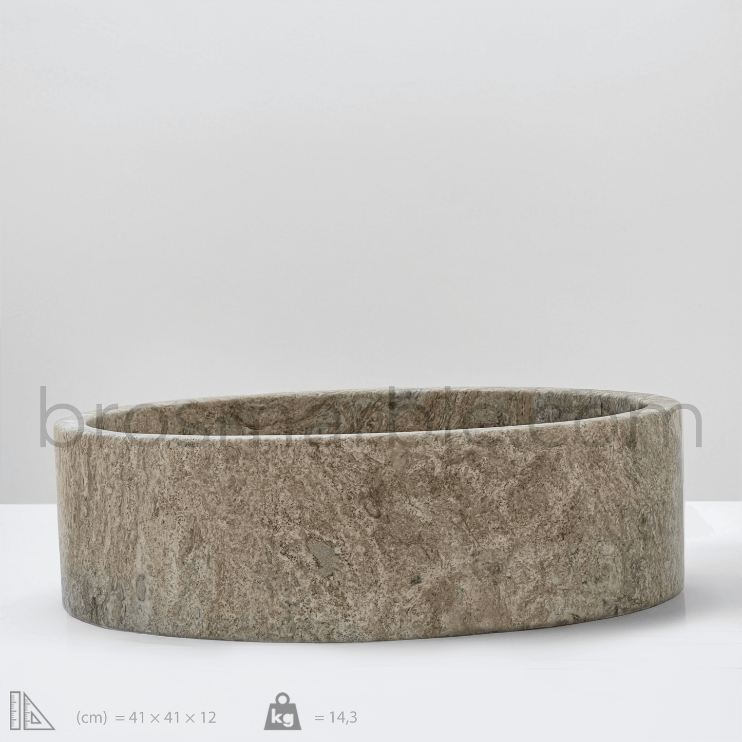Dark Travertine Sink