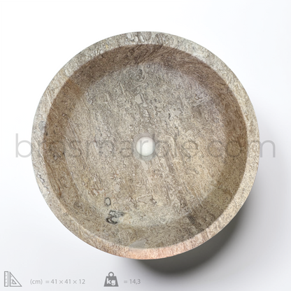 Dark Travertine Sink
