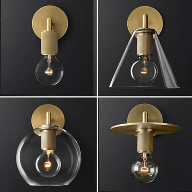DecorBites™ Darlene | Gold Wall Sconce