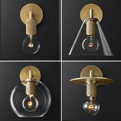 DecorBites™ Darlene | Gold Wall Sconce