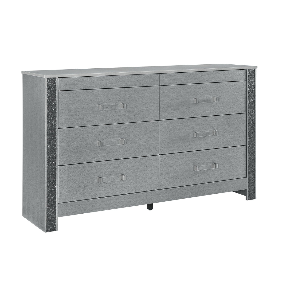 Lorenzo - 5 Piece Bedroom Set With Glittered Detailing