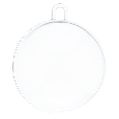 2.36-Inch Clear Plastic Fillable Christmas Ball Ornaments for DIY Crafts: Set of 3