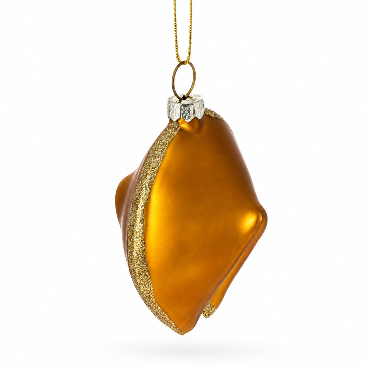 Fortune Cookie Glass Christmas Ornament